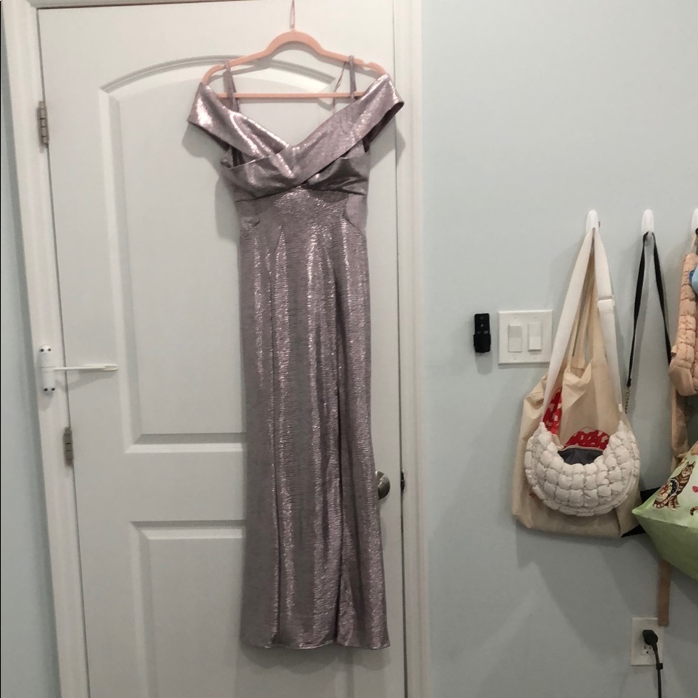 Night Way Collections Lavender Off-Shoulder Prom Dress